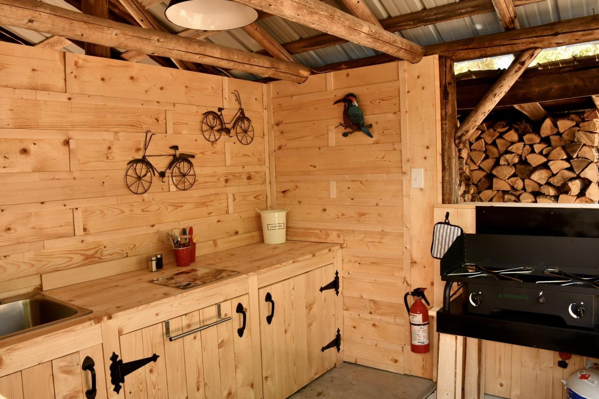 Domaine Le Bostonnais - Le Village En Bois Rond La Tuque Exteriör bild