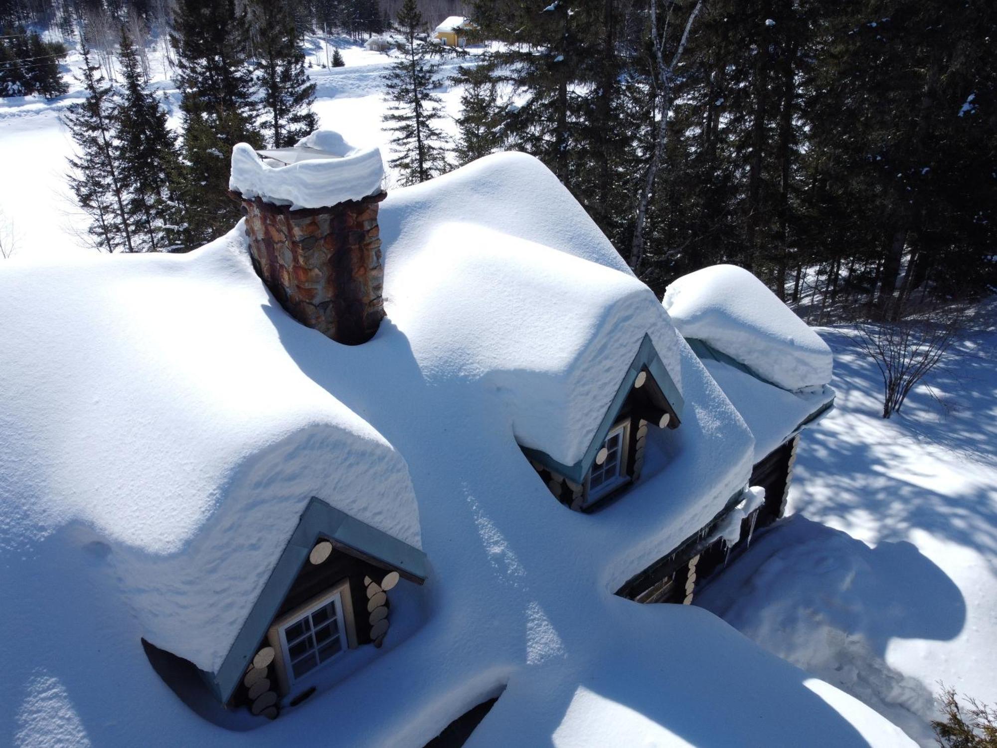 Domaine Le Bostonnais - Le Village En Bois Rond La Tuque Exteriör bild