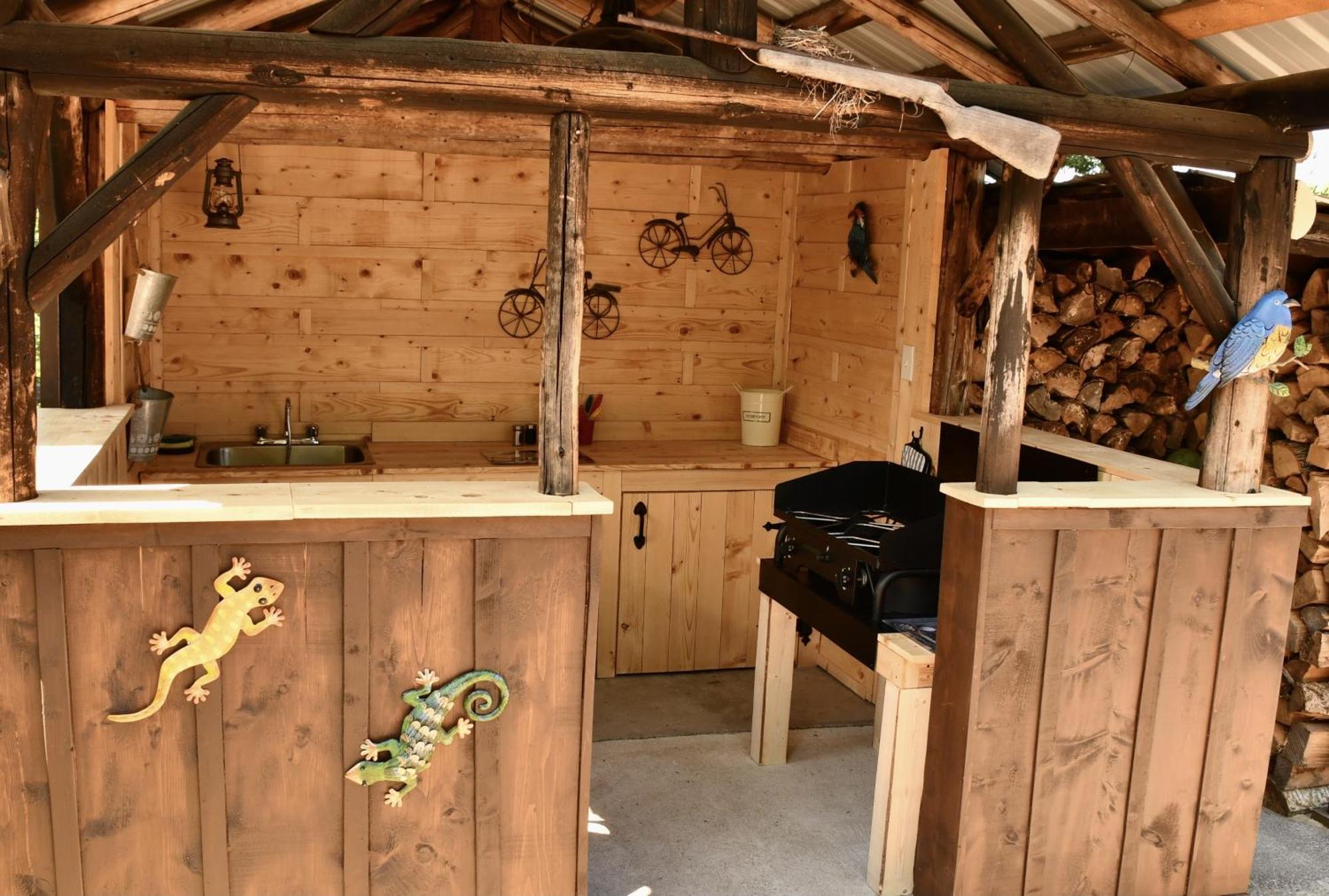 Domaine Le Bostonnais - Le Village En Bois Rond La Tuque Exteriör bild