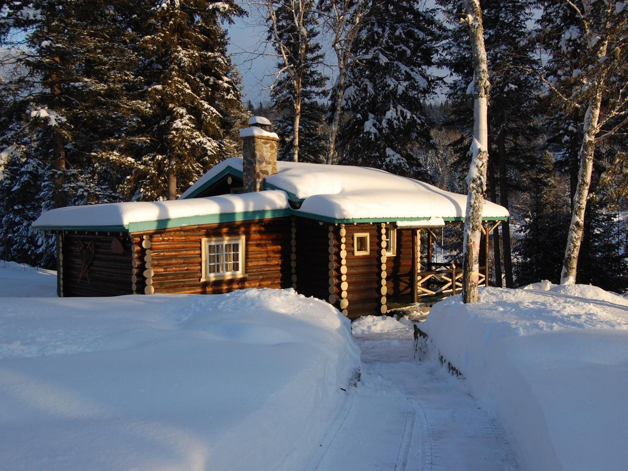 Domaine Le Bostonnais - Le Village En Bois Rond La Tuque Rum bild